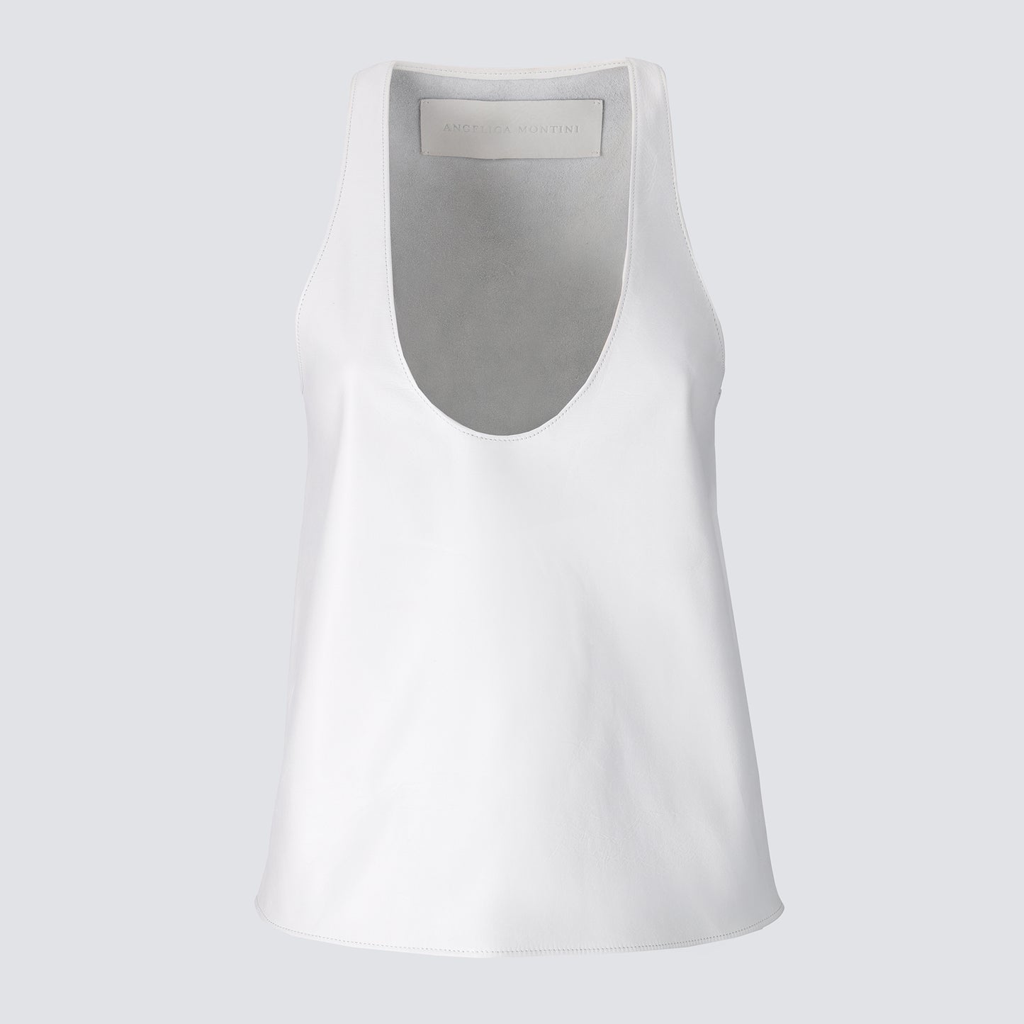 Scoop Leather Tank Arum